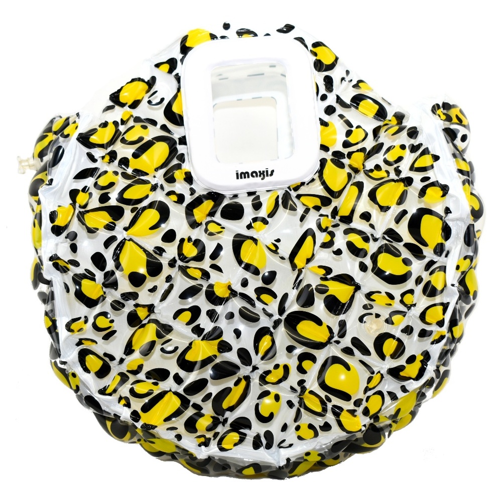 Bally Leopard Waterproof Inflatable Beach Bag Tote